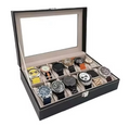 Caja Organizador Relojes 12 Puestos Lujo